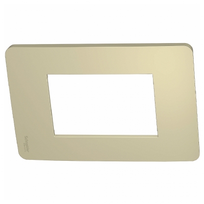 Placa Acabamento 3 Postos Horizontal 4X2 Orion Horizon Gold - Schneider Electric