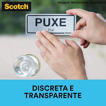 Fita Dupla Face 24mm 2 Metros Transparente Scotch Fixa Forte HB004420194 - 3M Do Brasil