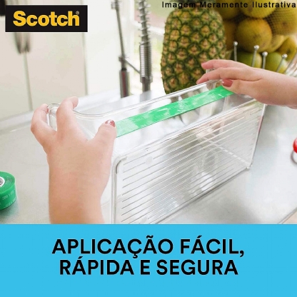 Fita Dupla Face 24mm 2 Metros Transparente Scotch Fixa Forte HB004420194 - 3M Do Brasil