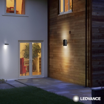 Luminária Arandela Retangular Preto 11W 2Xgu10 - Osram/Ledvance