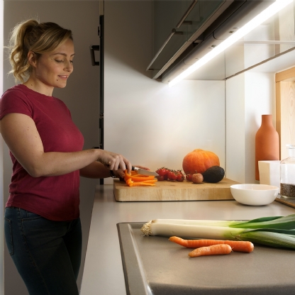 Luminária Linear Led Sobrepor Retangular Branco 8W Bivolt 4000K Luz Neutra - Osram/Ledvance