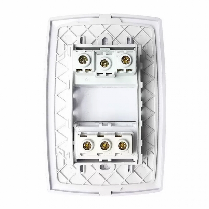 Conjunto 1 Interruptor Paralelo + 1 Tomada Distanciados 20A 4X2 Home Branco - Blux