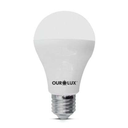 Lâmpada Led Bulbo A60 9W Bivolt E27 6500K Luz Branca - Ourolux