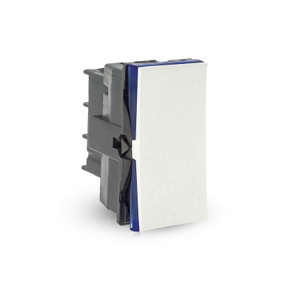 Módulo Interruptor Simples 1 Posto 10A 250V Branco Borne Automático 611010BC - Pialplus+