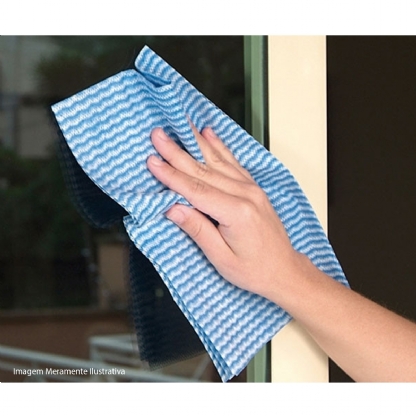 Pano Multiuso 50X30cm Azul 3 Unidades - Foxlux