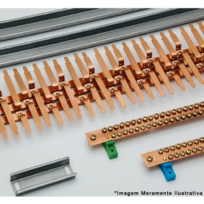 Kit Barramento Trifásico Para 34 Disjuntor Din 100A Tn-Ii-34Din - Cemar