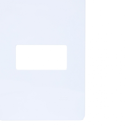 Placa Acabamento Horizontal 4X2 Unno Branco - ABB
