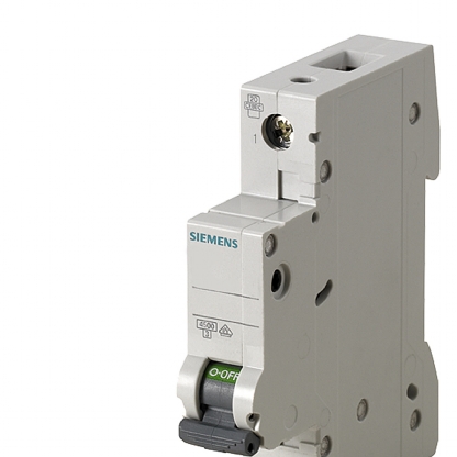 Disjuntor Mini Din Unipolar 1A Curva C 4,5Ka 220/380V 5SL31017MB - Siemens