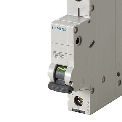 Disjuntor Mini Din Unipolar 1A Curva C 4,5Ka 220/380V 5SL31017MB - Siemens