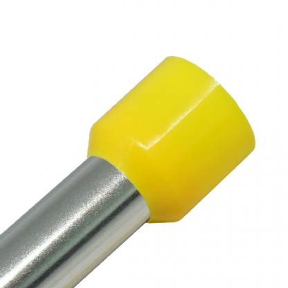 Terminal Tubular Ilhos 25mm Pré-Isolado Amarela 100 Unidades - Conexel