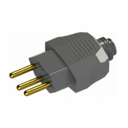 Plug Macho 20A 250V Cinza Axial Com Prensa Cabo 13302159 - WEG