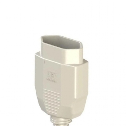 Plug Fêmea 20A 250V Branco Axial Com Prensa Cabo 13303227 - WEG