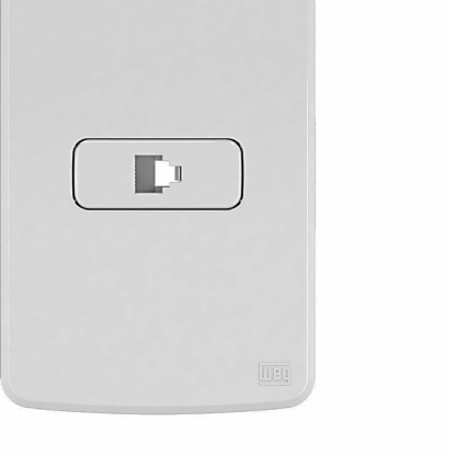 Conjunto 1 Tomada Telefone RJ11 Horizontal 4X2 Composé Branco - WEG