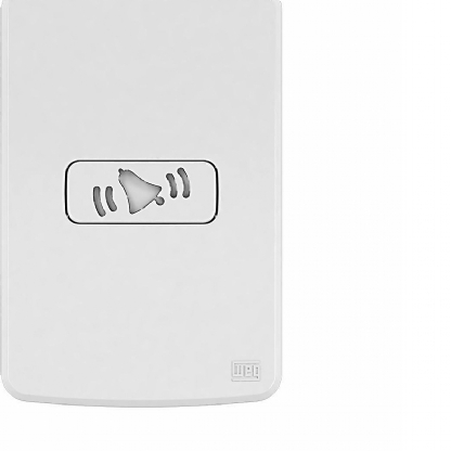 Conjunto Campainha Cigarra Horizontal 10A Bivolt Com Placa 4X2 Branco Compose 13272775 - WEG