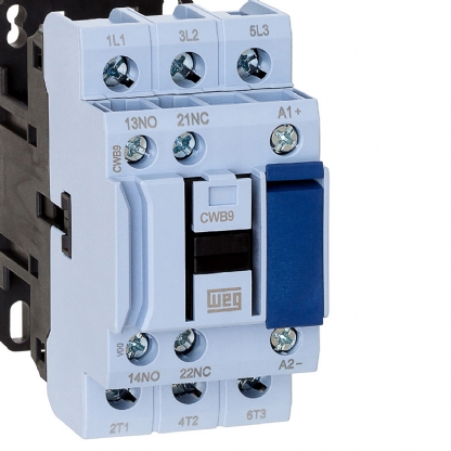 Contator Potência Tripolar 9A 220V 1Na+1Nf 50/60Hz CWB9-11-30D23 - WEG