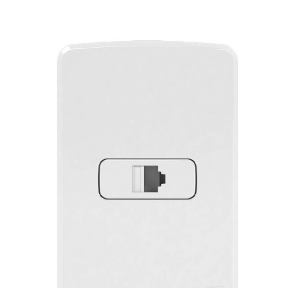 Conjunto 1 Tomada Rede RJ45 Cat5E Horizontal 4X2 Composé Branco - WEG