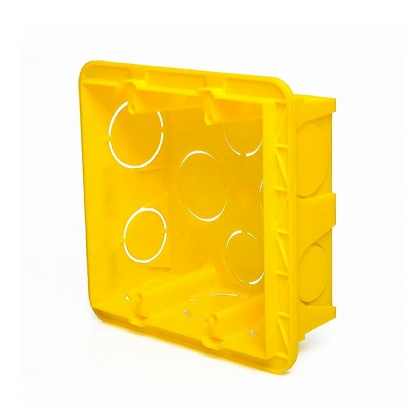 Caixa Derivação 4X4 Parede Pvc Amarelo - Pial