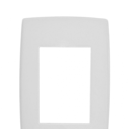 Placa Acabamento 3 Postos Horizontal 4X2 Branco - Pialplus