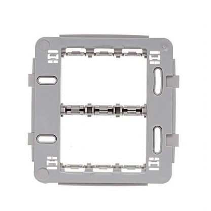 Placa Suporte 6 Postos Horizontal 4X4 - Pialplus