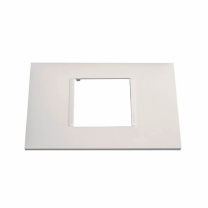 Placa Acabamento 2 Postos Horizontal 4x2 Branco - Pialplus+