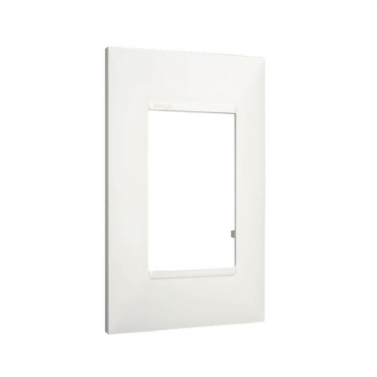 Placa Acabamento 3 Postos Horizontal 4x2 Branco - Pialplus+