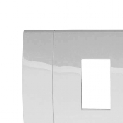 Placa Acabamento Horizontal 4X2 Decor Branco - Schneider Electric