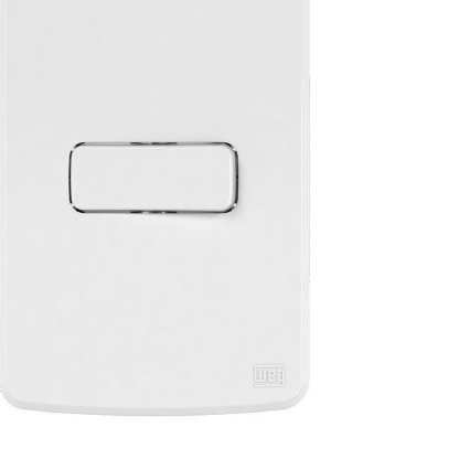 Conjunto 1 Interruptor Intermediário Horizontal 10A 4X2 Composé Branco - WEG