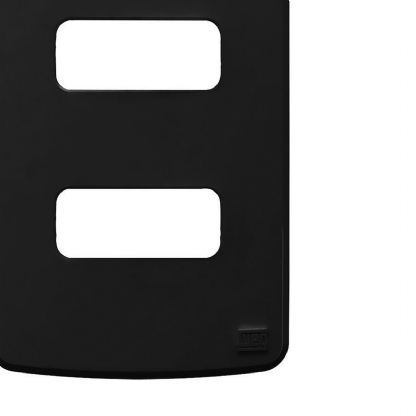 Placa Acabamento 2 Postos Horizontal4X2 Composé Preto - WEG