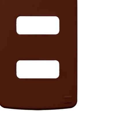 Placa Acabamento 2 Postos Horizontal4X2 Composé Marrom - WEG