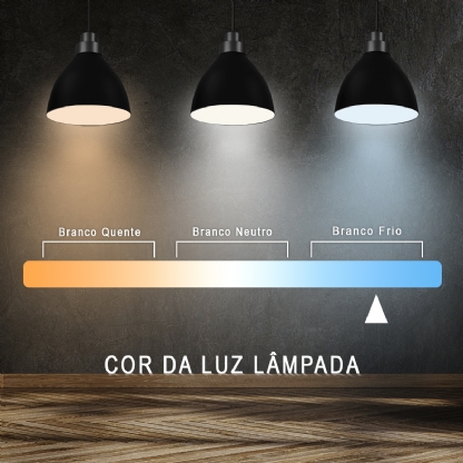 Lâmpada Led Compacta 3U 12W Bivolt E27 6500K Luz Branca - Embu Led