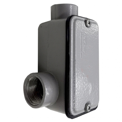 Condulete Alumínio Fixo Tipo Ll 2 Polegada Com Rosca Bsp Com Tampa Com Vedação Ip54 - Wetzel