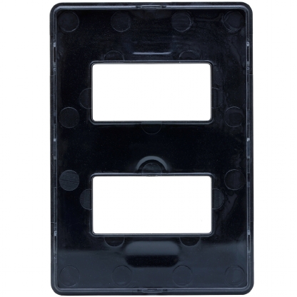 Placa Acabamento 2 Postos Horizontal4X2 Unno Life Grafitte - ABB