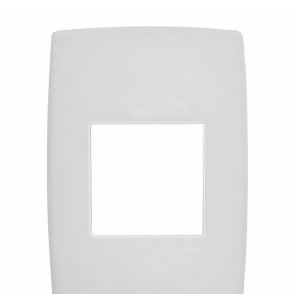 Placa Acabamento 2 Postos Horizontal 4x2 Branco - Pialplus