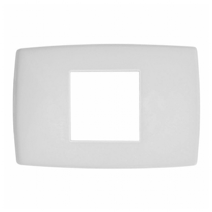 Placa Acabamento 2 Postos Horizontal 4x2 Branco - Pialplus