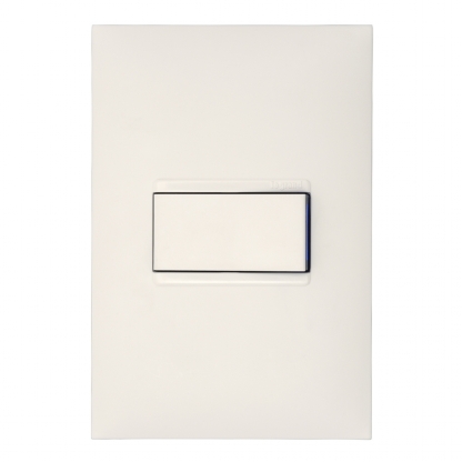 Conjunto 1 Interruptor Simples Horizontal 10A 4X2 Branco - Pialplus+