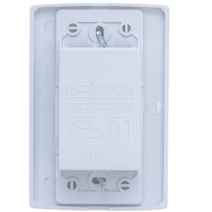 Módulo Variador Rotativo Para Ventilador E Lâmpada 150W Bivolt 4X2 Branco - Qualitronix