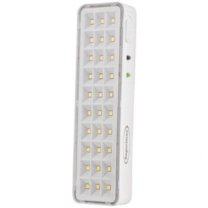 Luminária Emergência Led 0,5-1,5W Bivolt Com 30 LEDs 100Lm 2,5H Ip20 - Segurimax