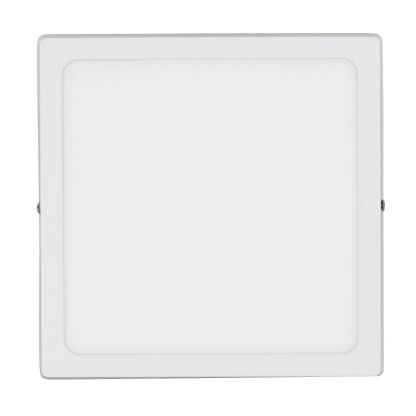 Luminária Plafon Led Sobrepor Quadrado Branco Bivolt 12W 3000K Luz Amarela - Bronzearte