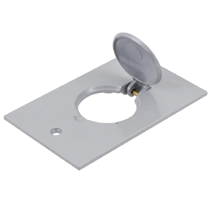 Placa Piso Unha Aço Inox 4X2 Para 1 Tomada Universal - Stamplac