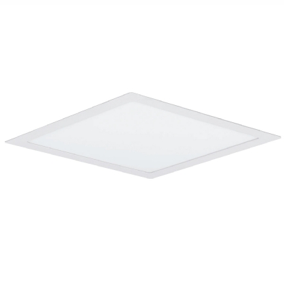 Luminária Plafon LED Embutir Quadrada Branca Bivolt 12W 3000K Luz Amarela - Bronzearte