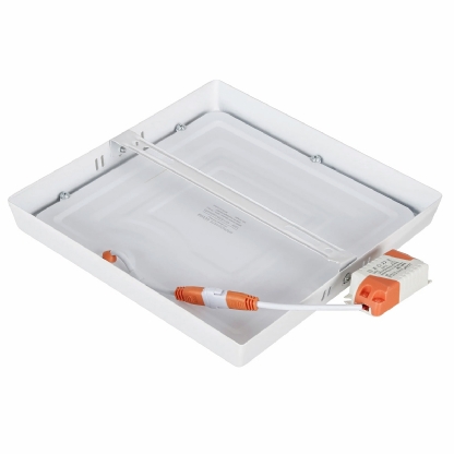 Luminária Plafon Sobrepor Quadrado Branco Bivolt 12W 6400K Luz Branca - Bronzearte