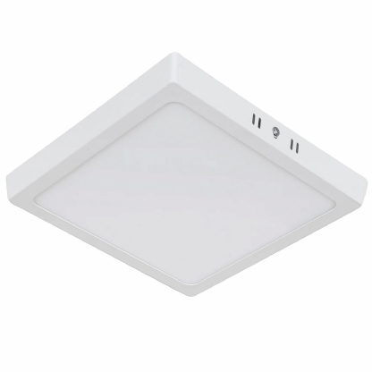 Luminária Plafon Sobrepor Quadrado Branco Bivolt 12W 6400K Luz Branca - Bronzearte
