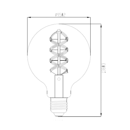 Lâmpada Led Filamento Globe Inteligente Smart 6W 220V E27 3000K RGB Wifi - Osram/Ledvance