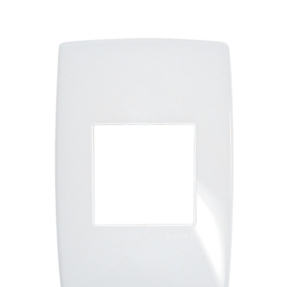 Placa Acabamento 2 Postos Horizontal 4x2 Branco Gloss - Pialplus