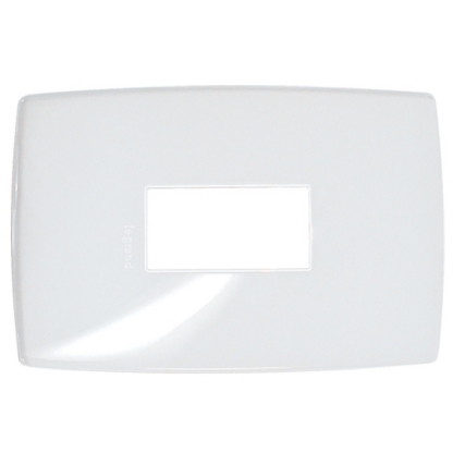 Placa Acabamento 1 Posto Vertical 4x2 Branco Gloss - Pialplus