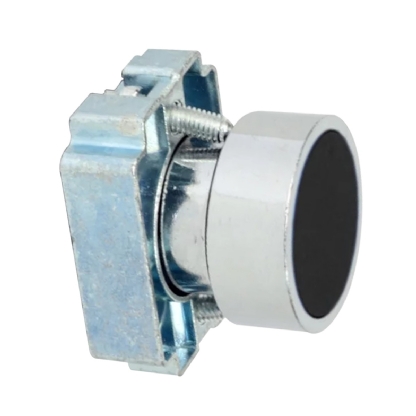 Botão Max Botton Impulso Normal Metálico Preto - Steck