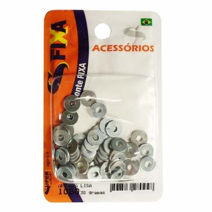Cartela Com Arruela Lisa 3/8 Polegadas - Sfixa - Sfixa
