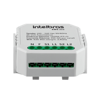 Módulo Interruptor Interno Inteligente Smart 10A Android/iOS Com Comando De Voz - Intelbras