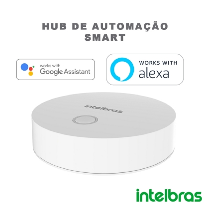 Hub De Automação Inteligente Smart ICA1001 Branco Compatível Com Alexa/Google - Intelbras