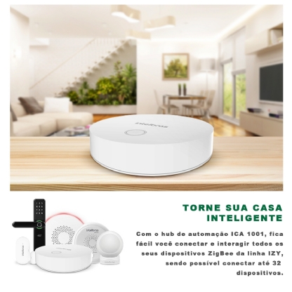 Hub De Automação Inteligente Smart ICA1001 Branco Compatível Com Alexa/Google - Intelbras